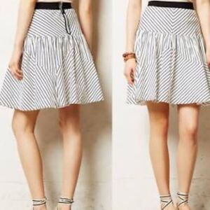 Anthropologie Maeve Striped Skirt Size 4